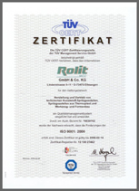 ISO 9001 Zertifizierung